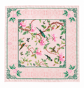 LUXE 100% SILK SCARF - BLUSH GARDEN PRINT