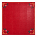 CROCODILE FAUX LEATHER MAT - IMPERIAL RED