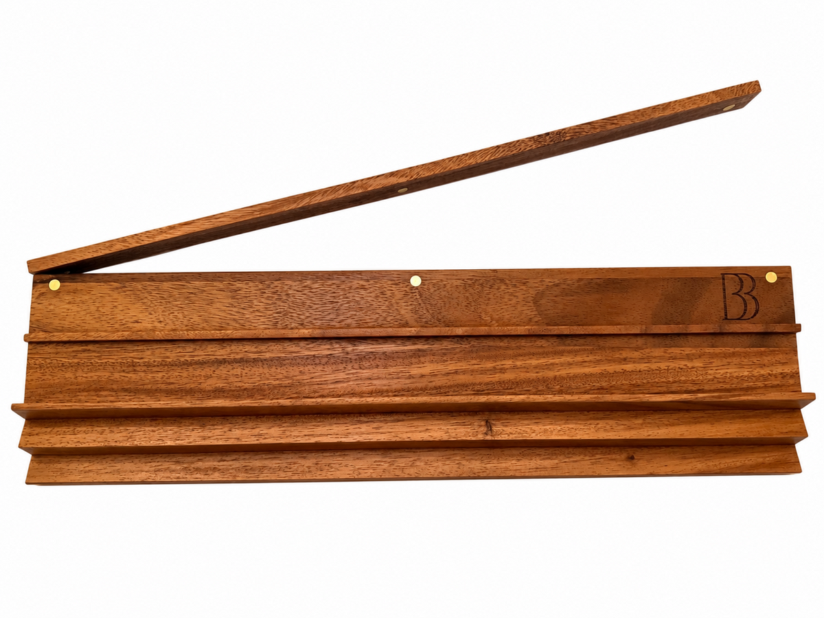 THE DUET RACKS - WALNUT WOOD SIAMESE RACKS