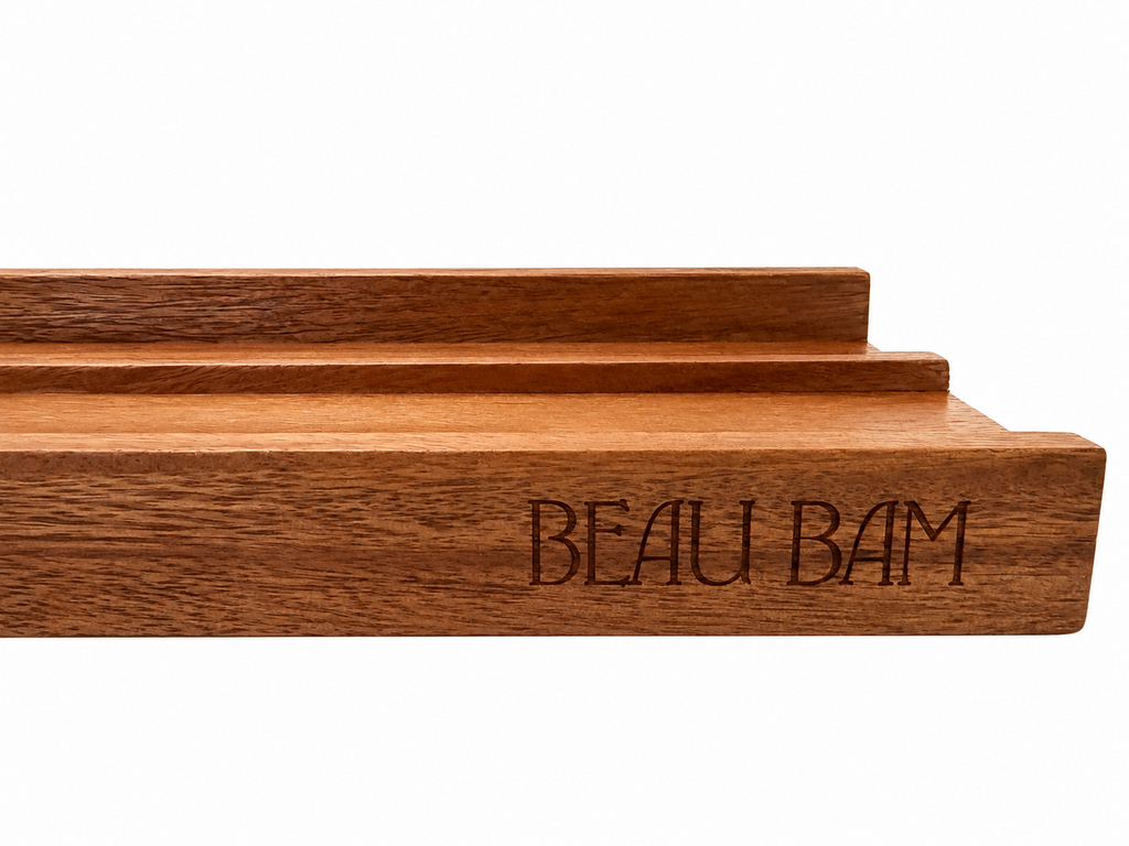 THE DUET RACKS - WALNUT WOOD SIAMESE RACKS